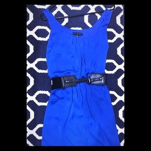 Sapphire Blue dress 👗 with black belt